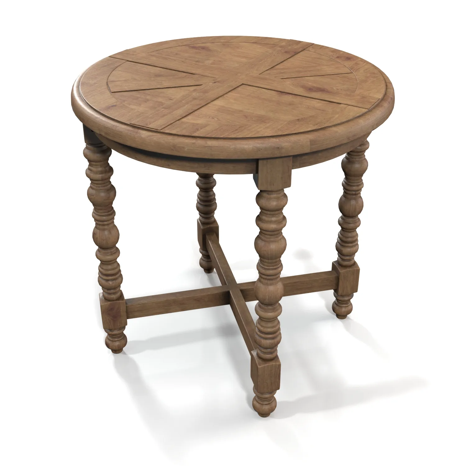 Spindle Side Table 3D Model_06